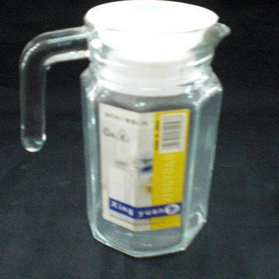 沈陽(yáng)心然日雜 供應(yīng)批發(fā)500ml手工精致耐熱玻璃茶具，小八角壺與小條壺?zé)徜N